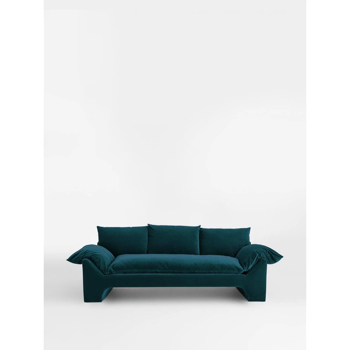 Wyatt 3-Seater Sofa, Velvet Teal – image 3