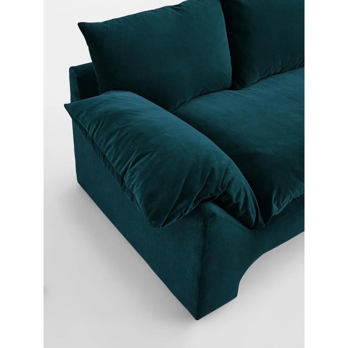 Wyatt 3-Seater Sofa, Velvet Teal – image 5