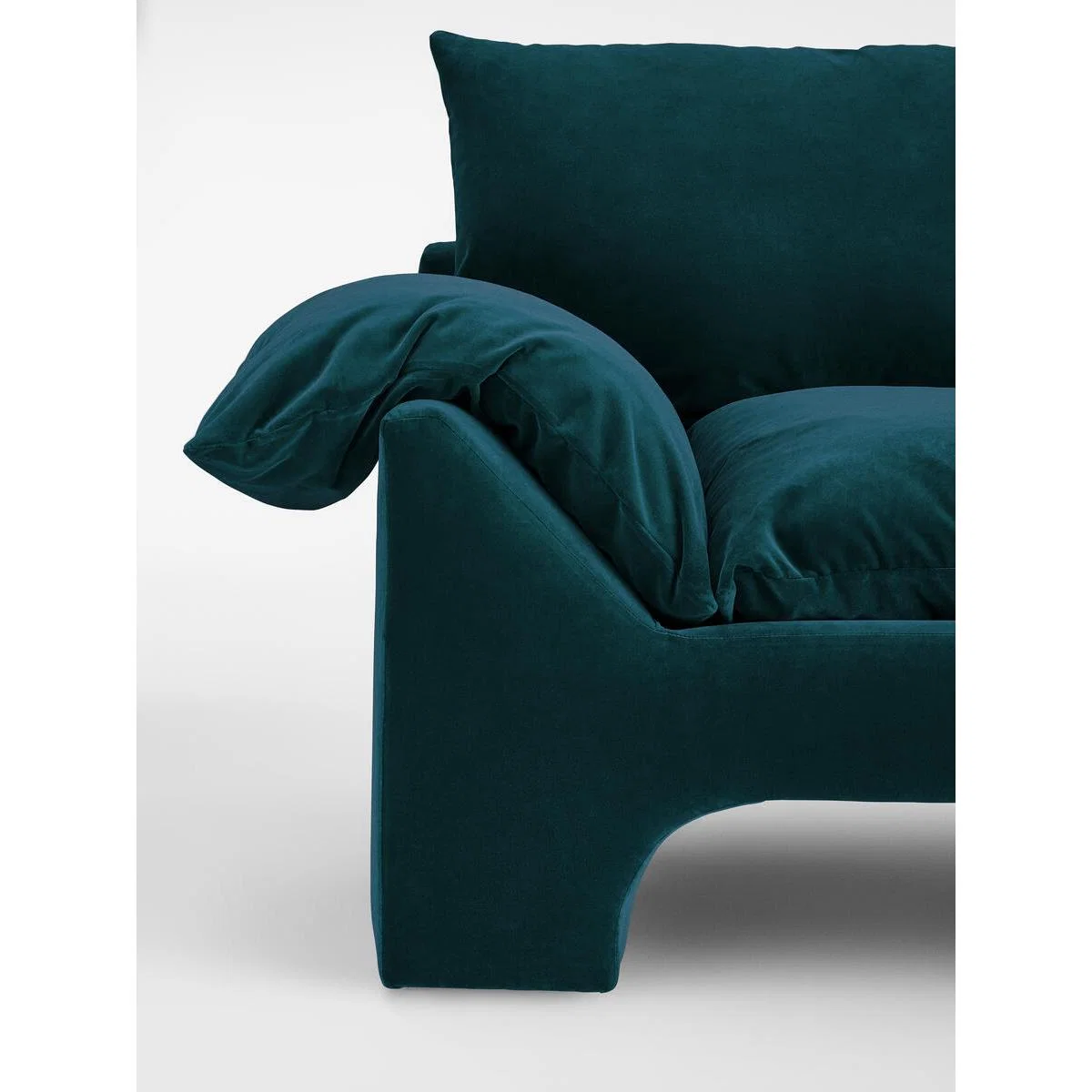 Wyatt 3-Seater Sofa, Velvet Teal – image 6