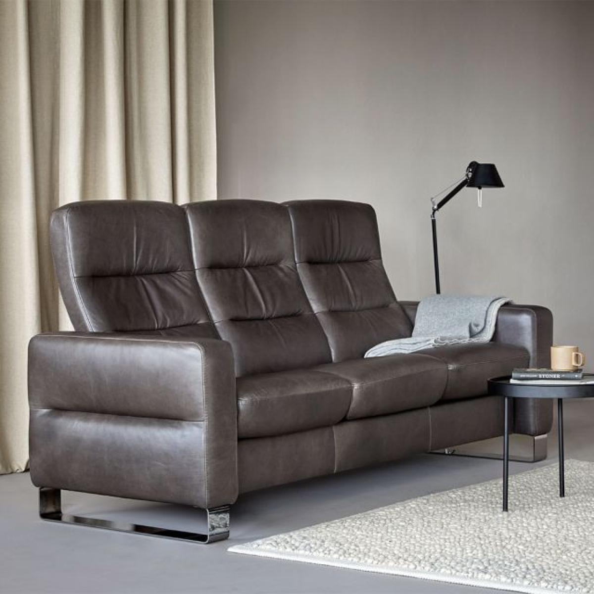 Stressless Wave High Back Sofa 3 Seater Noblesse Leather – image 1