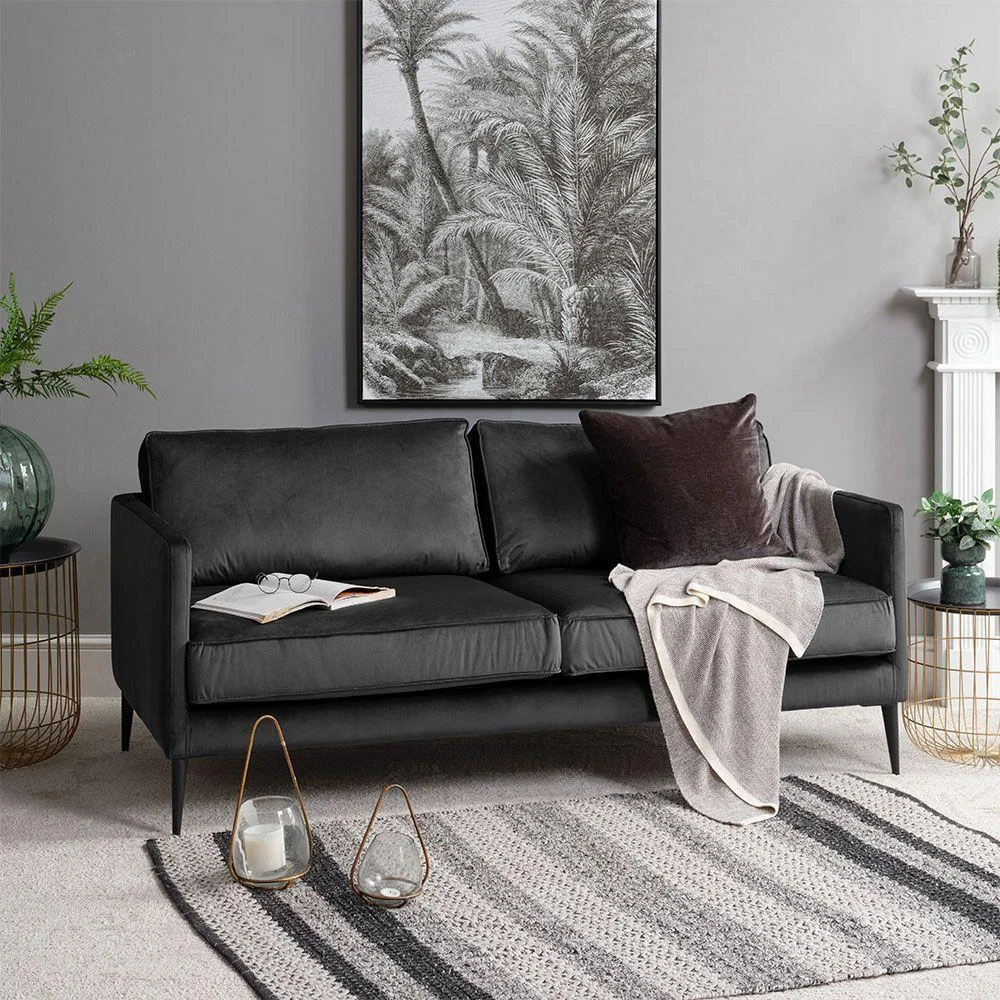 Henry 3 Seater - Mercury Velvet – image 2
