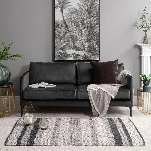 Henry 3 Seater - Mercury Velvet – image 1