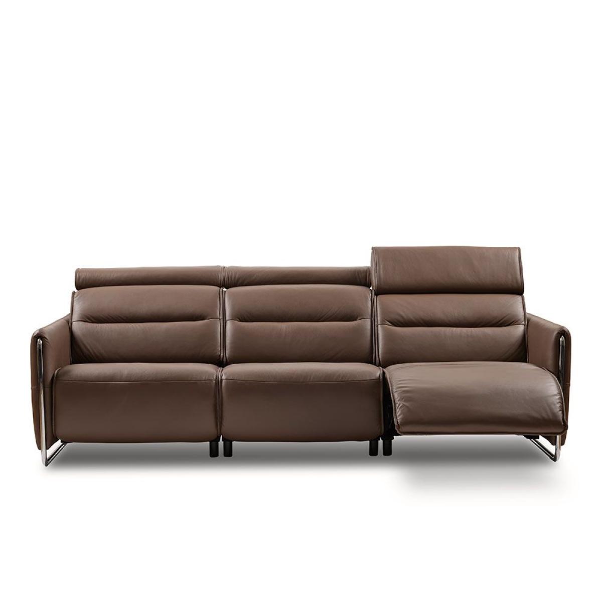 Stressless Emily 3 Seater Sofa - Steel Arms Emily 3 Seat Sofa Steel Arm - Pioneer Leather – image 2