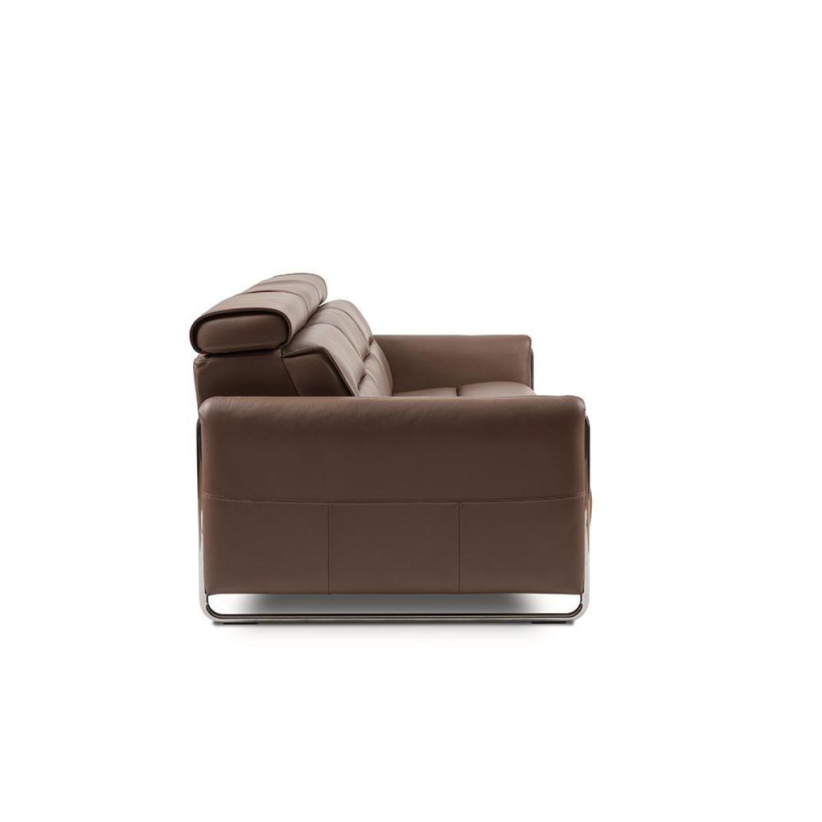 Stressless Emily 3 Seater Sofa - Steel Arms Emily 3 Seat Sofa Steel Arm - Pioneer Leather – image 4