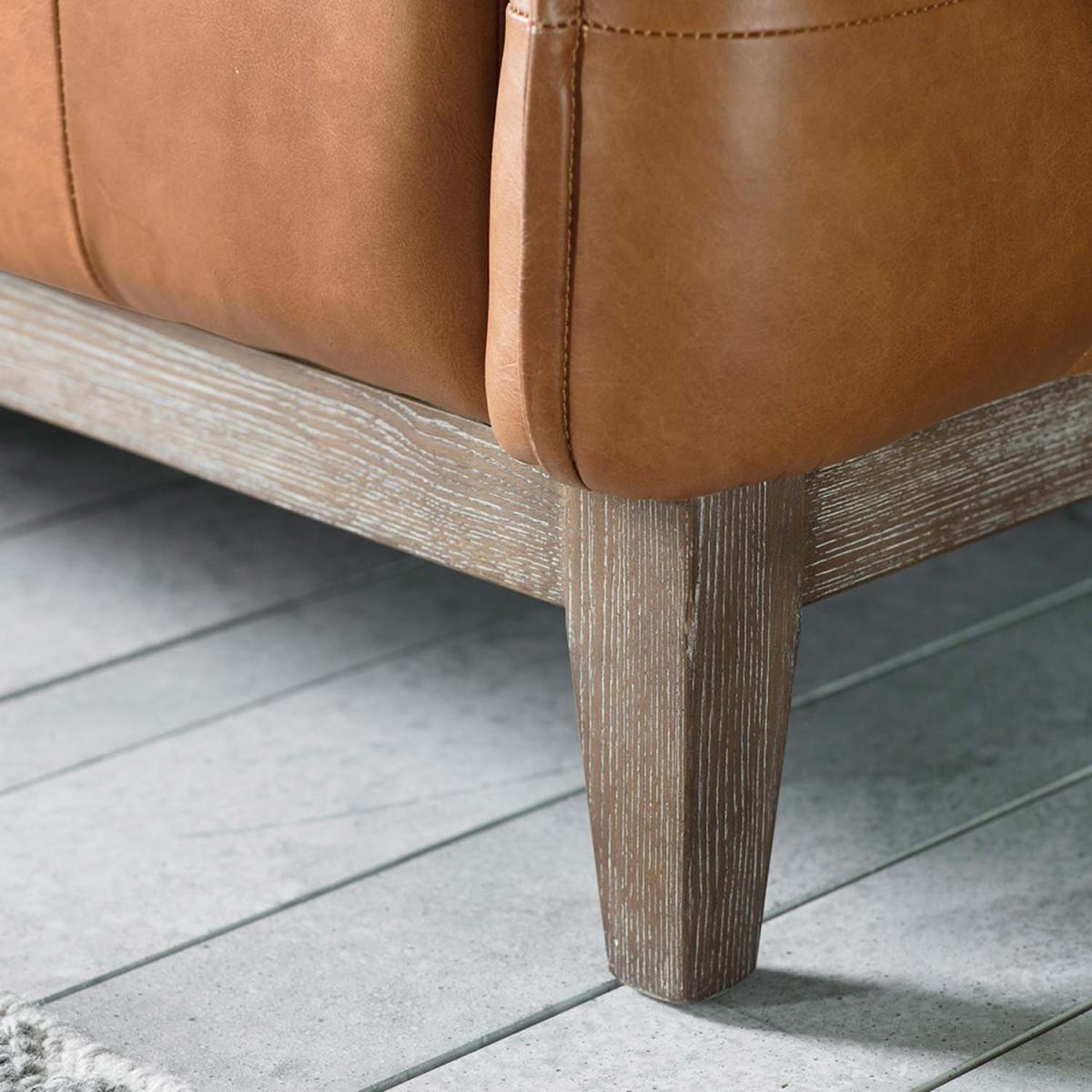 Eastcourt 3 Seater Sofa in Brown Vintage Leather – image 3