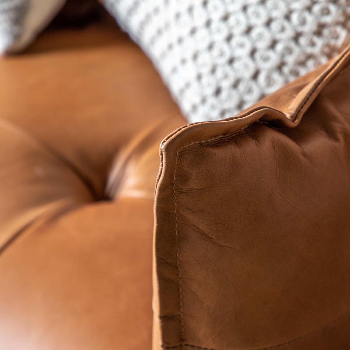 Eastcourt 3 Seater Sofa in Brown Vintage Leather – image 4