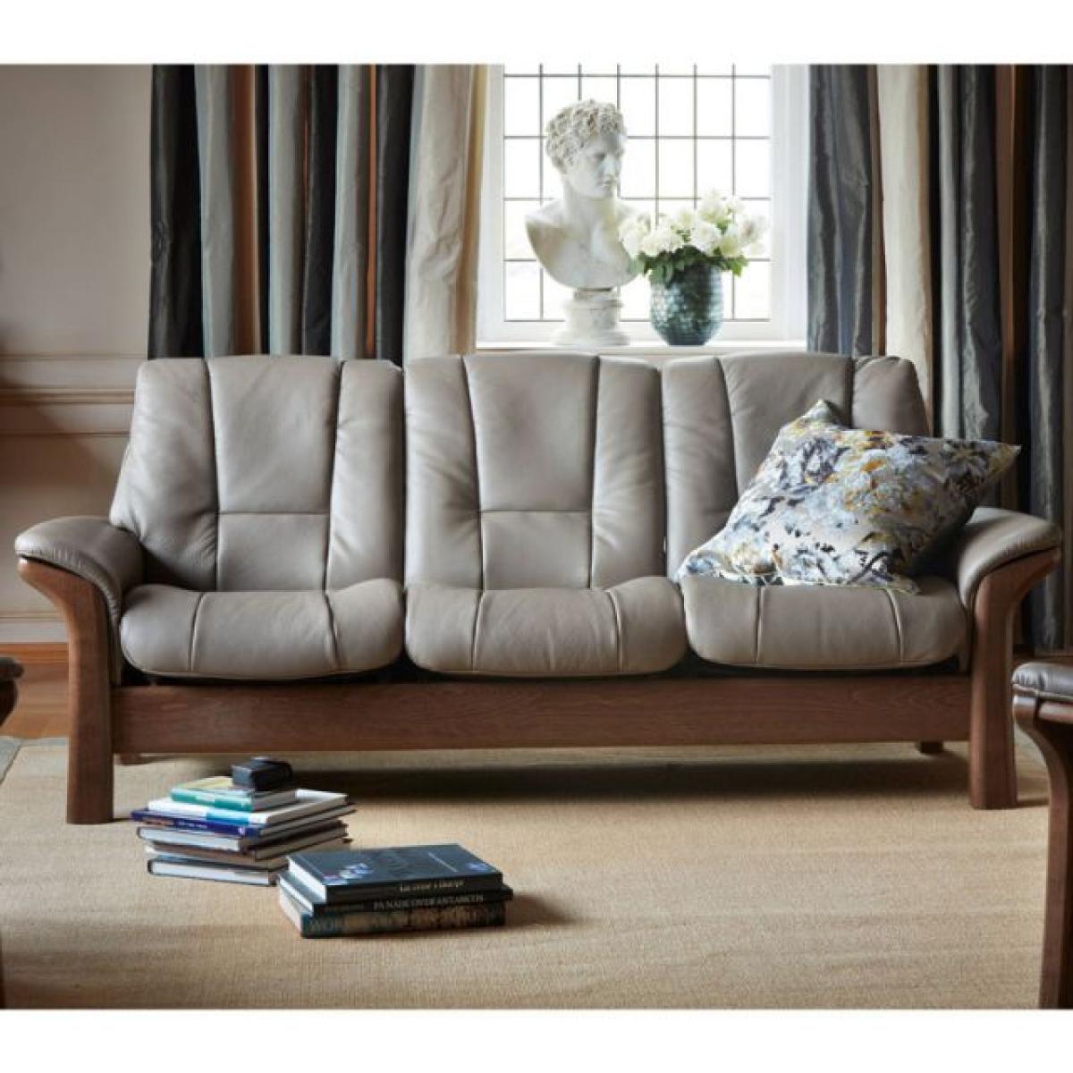 Stressless Windsor High Back Sofa 3 Seater Cori Leather – image 1
