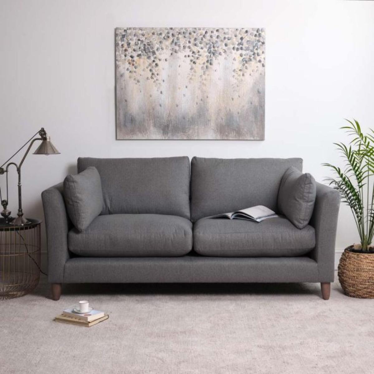 Frankie 3 Seater Sofa - Tweed Grey