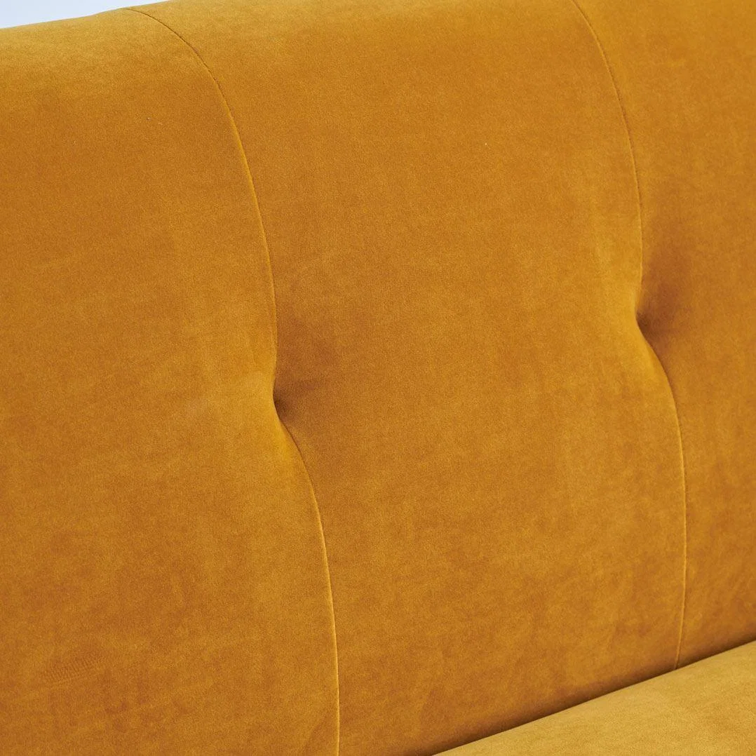Freddie 3 Seater Mustard Sofa – image 2