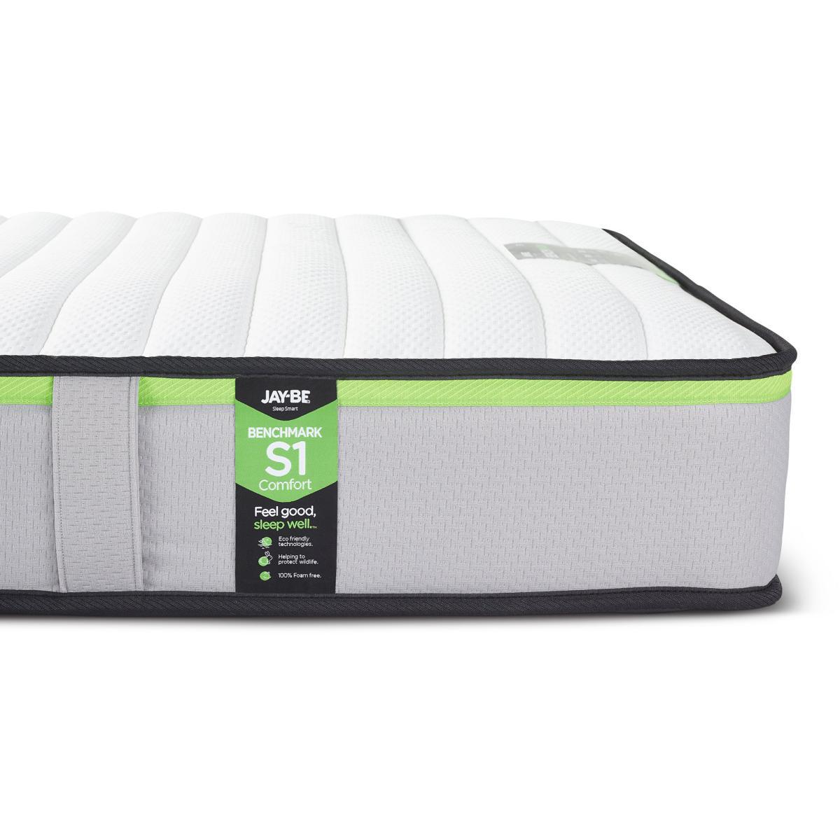 Jay-Be Benchmark S1 Medium Comfort Sprung Mattress White – image 2