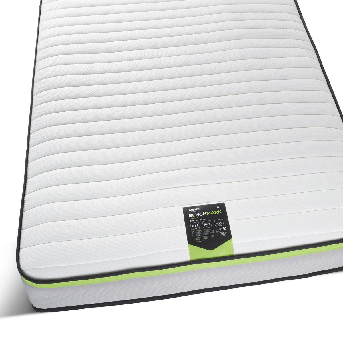 Jay-Be Benchmark S1 Medium Comfort Sprung Mattress White – image 4