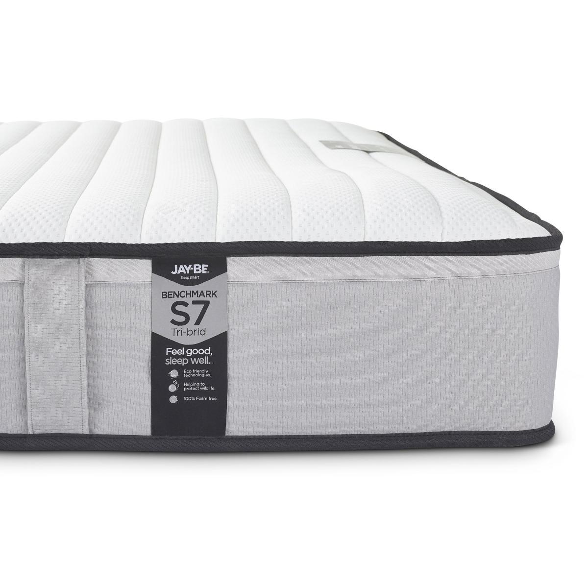 Jay-Be Benchmark S7 Tribrid Medium Pocket Sprung Memory Mattress White – image 2
