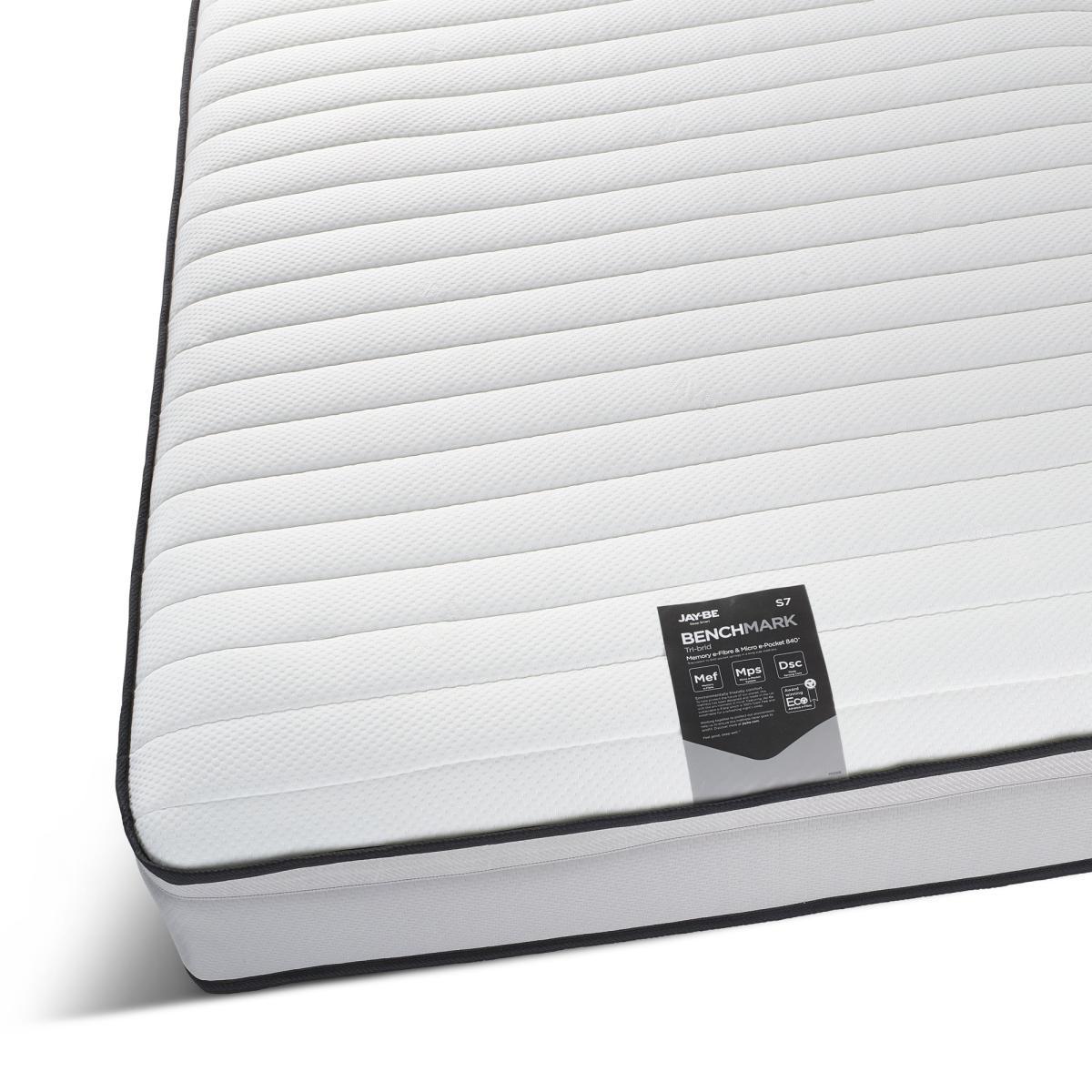 Jay-Be Benchmark S7 Tribrid Medium Pocket Sprung Memory Mattress White – image 4