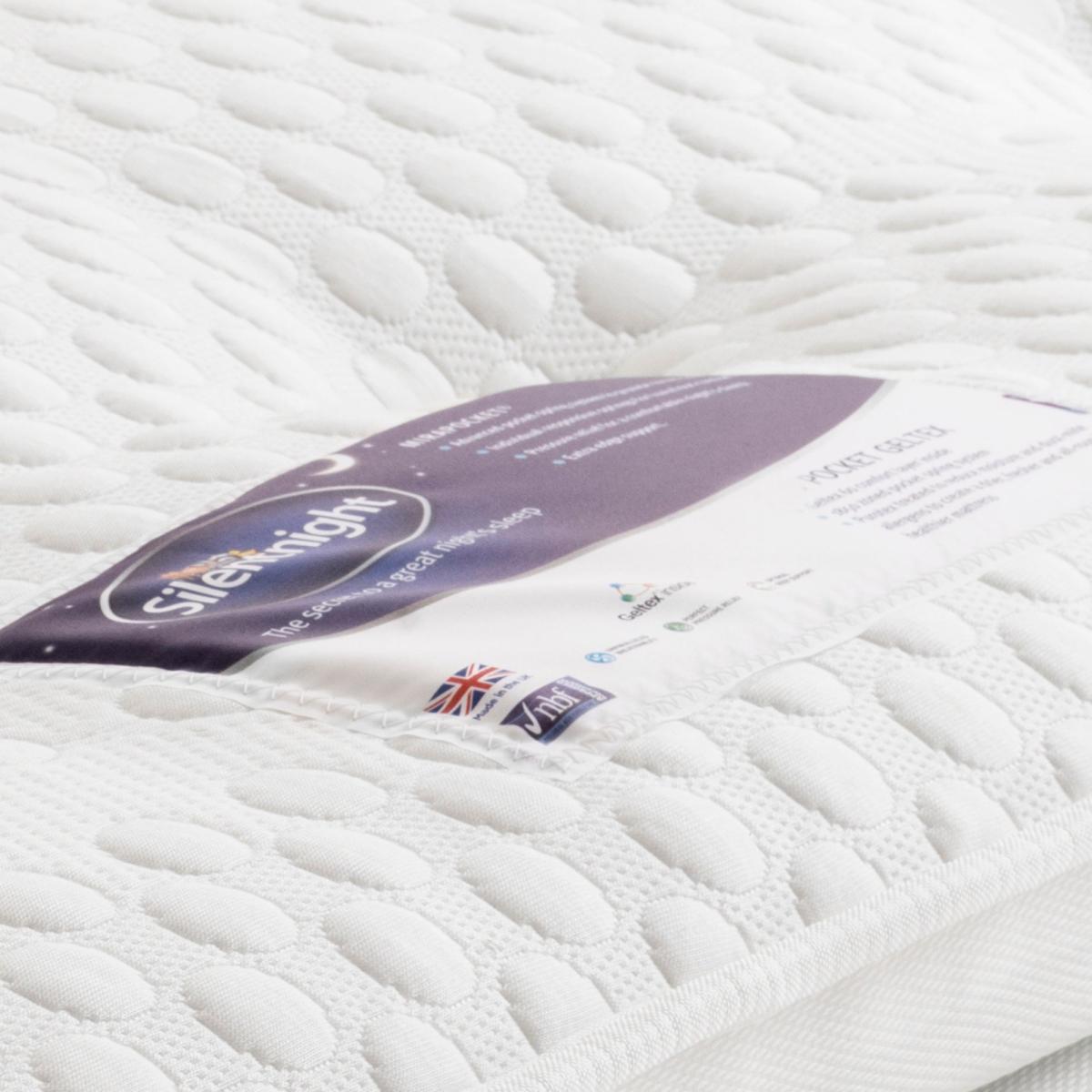 Silentnight Soft Medium 2000 Pocket Geltex Pillowtop Mattress White – image 4