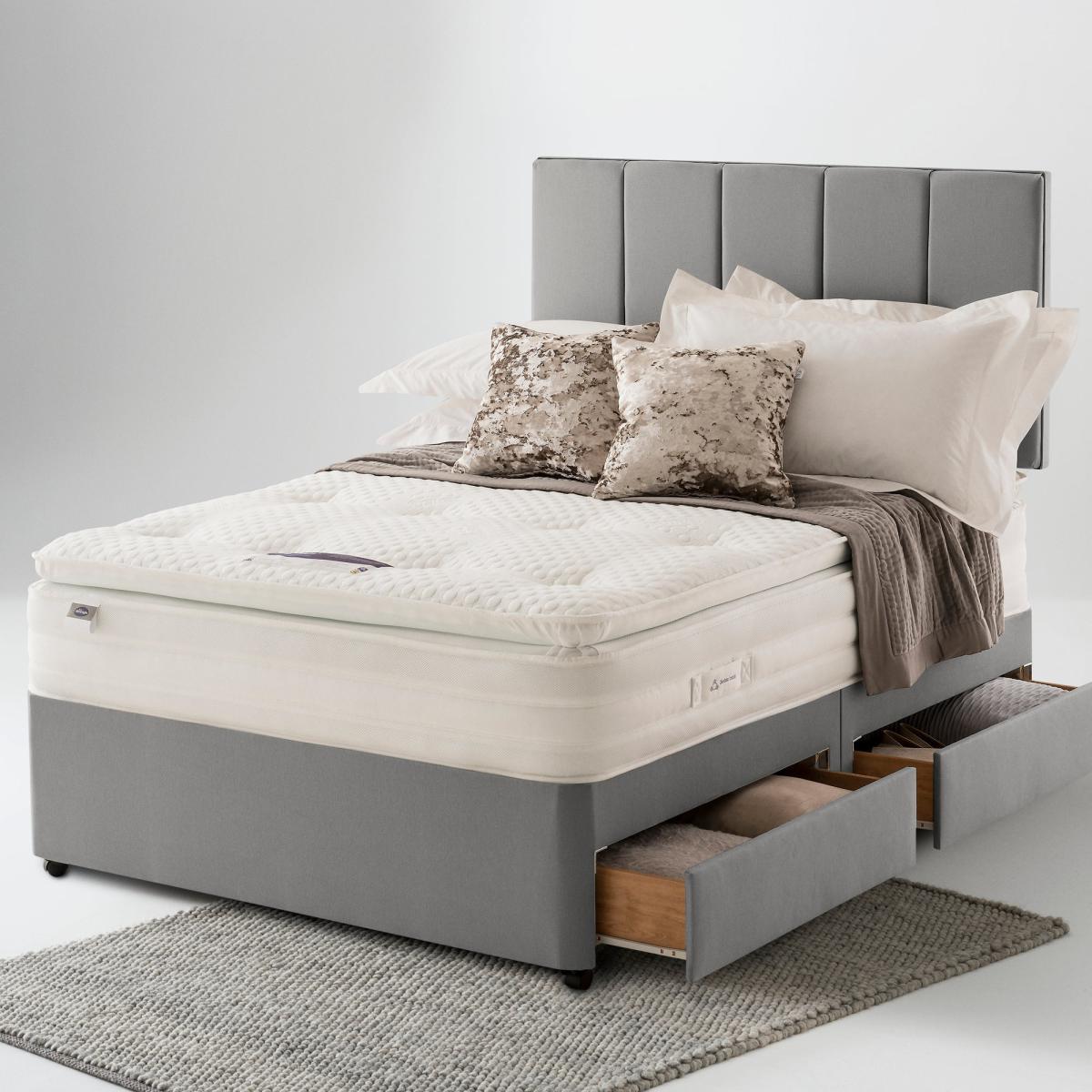 Silentnight Soft Medium 2000 Pocket Geltex Pillowtop Mattress White – image 6