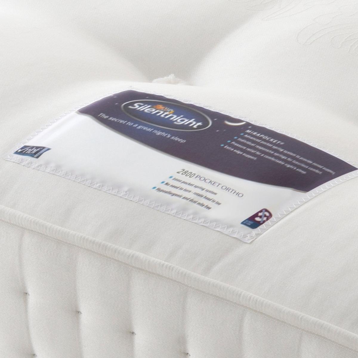 Silentnight Medium Firm 2800 Pocket Natural Orthopeadic Mattress White – image 5