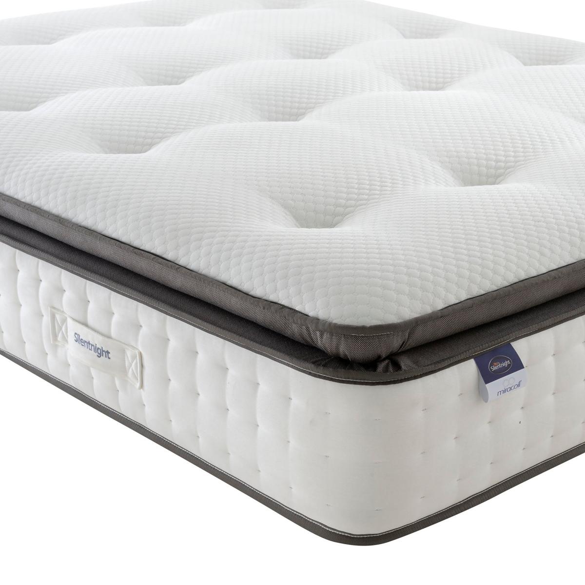 Silentnight Geltex Miracoil Pillow Top Mattress White – image 2