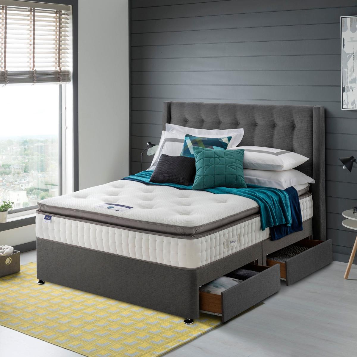 Silentnight Geltex Miracoil Pillow Top Mattress White – image 5