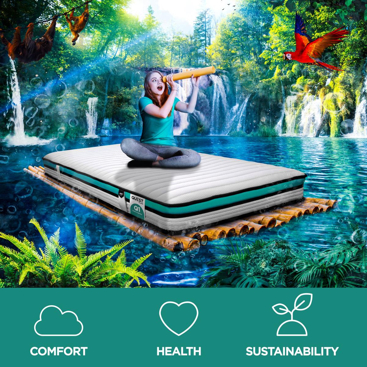 Jay-Be Quest Q1 Endless Comfort Mattress White – image 5