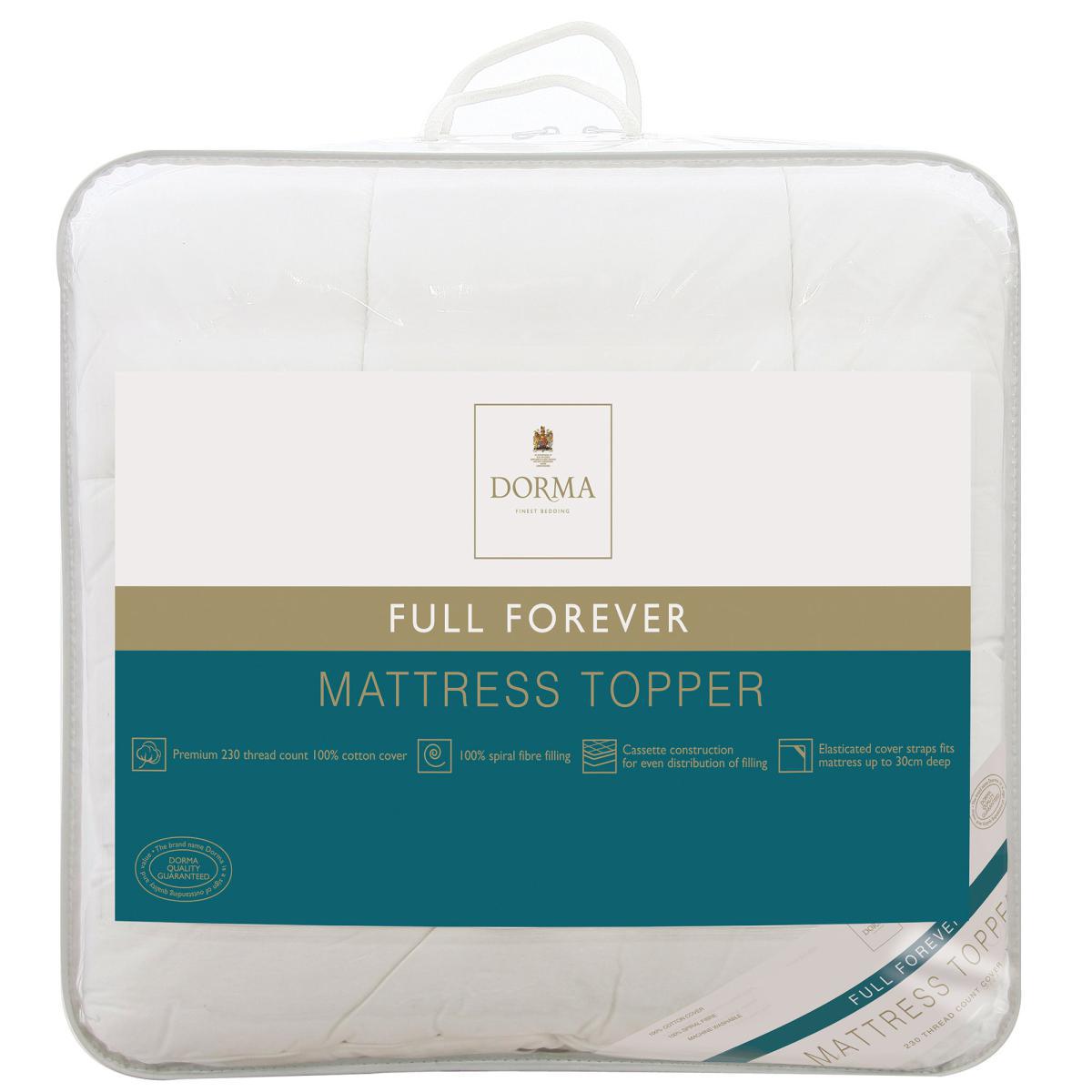 Dorma Full Forever Mattress Topper White – image 3