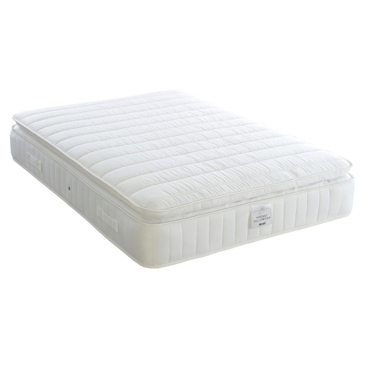Medium 1000 Pocket Pillowtop Mattress White – image 2