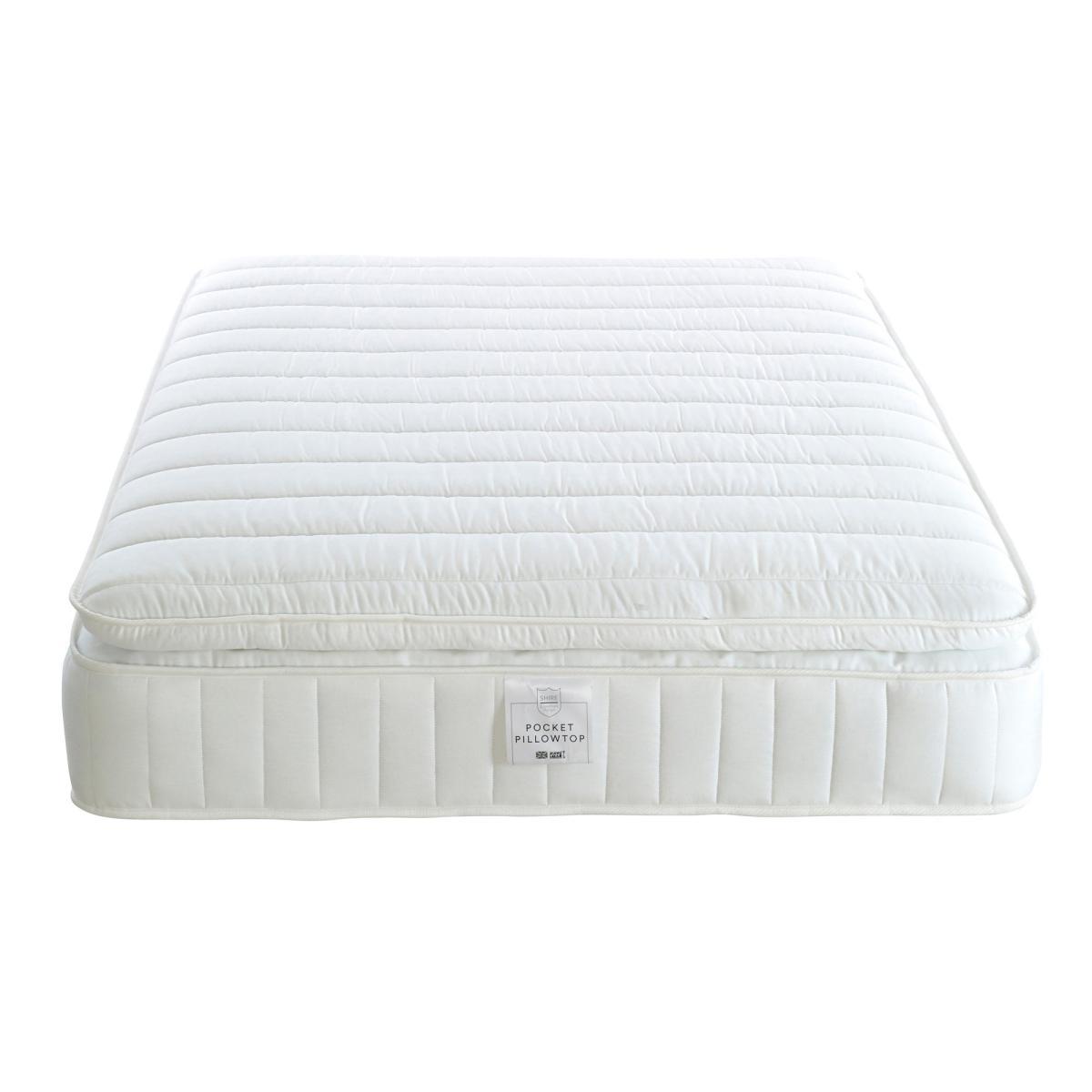Medium 1000 Pocket Pillowtop Mattress White – image 4
