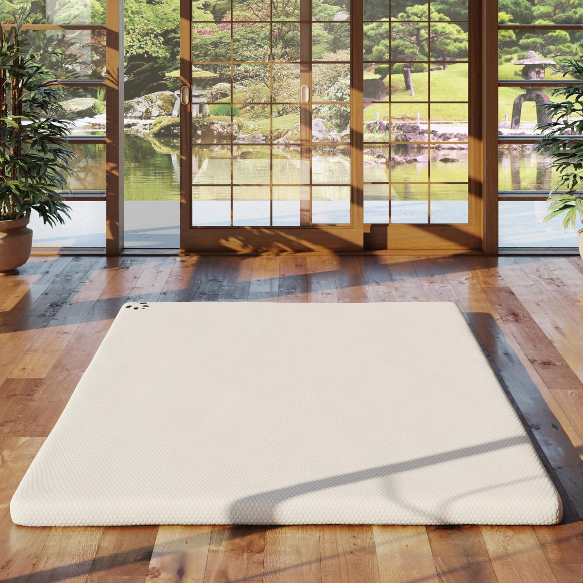 Panda Bamboo Memory Foam Mattress Topper White – image 2