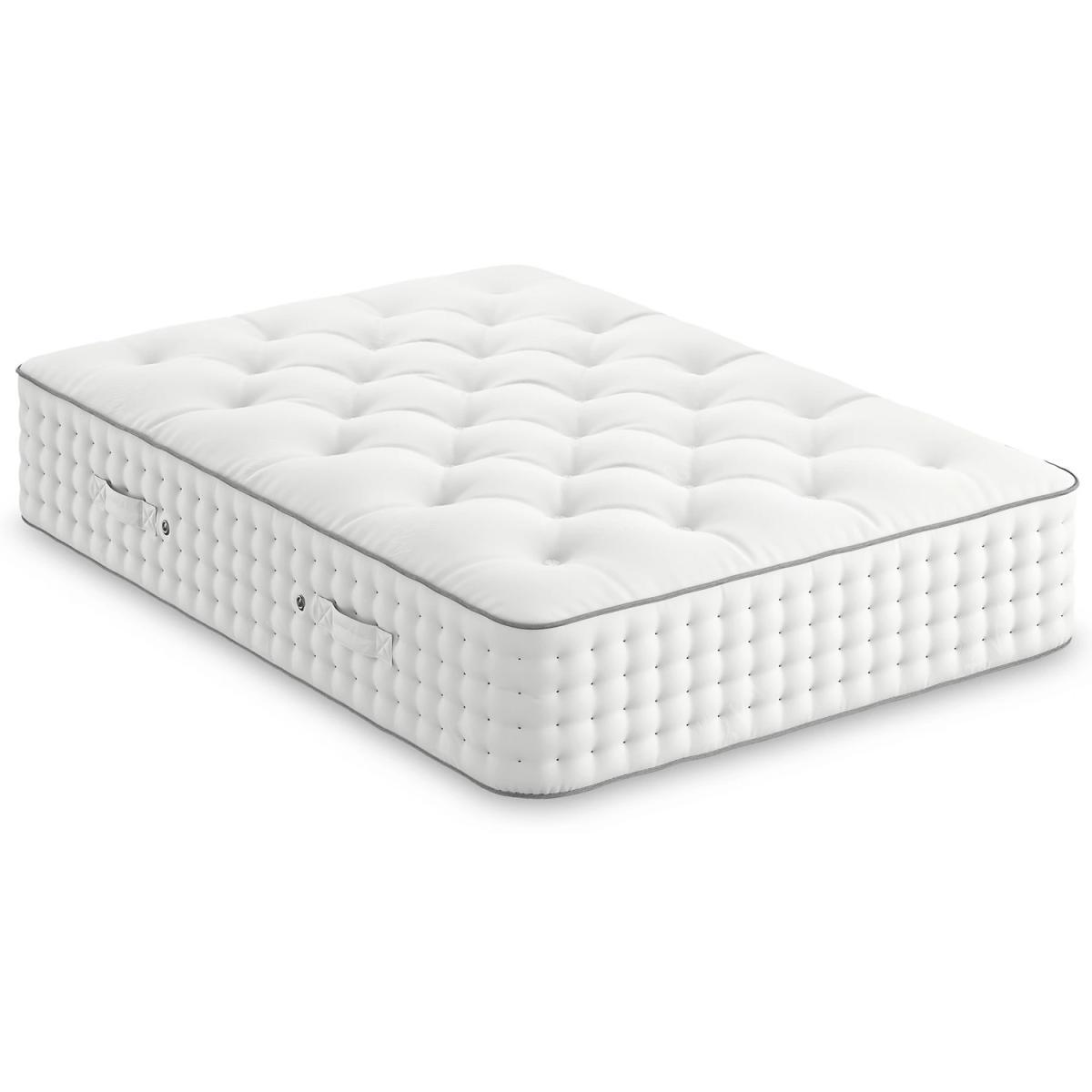 M&S Natural Wool 2000 Pocket Sprung Medium Mattress - 6FT - White, White – image 3