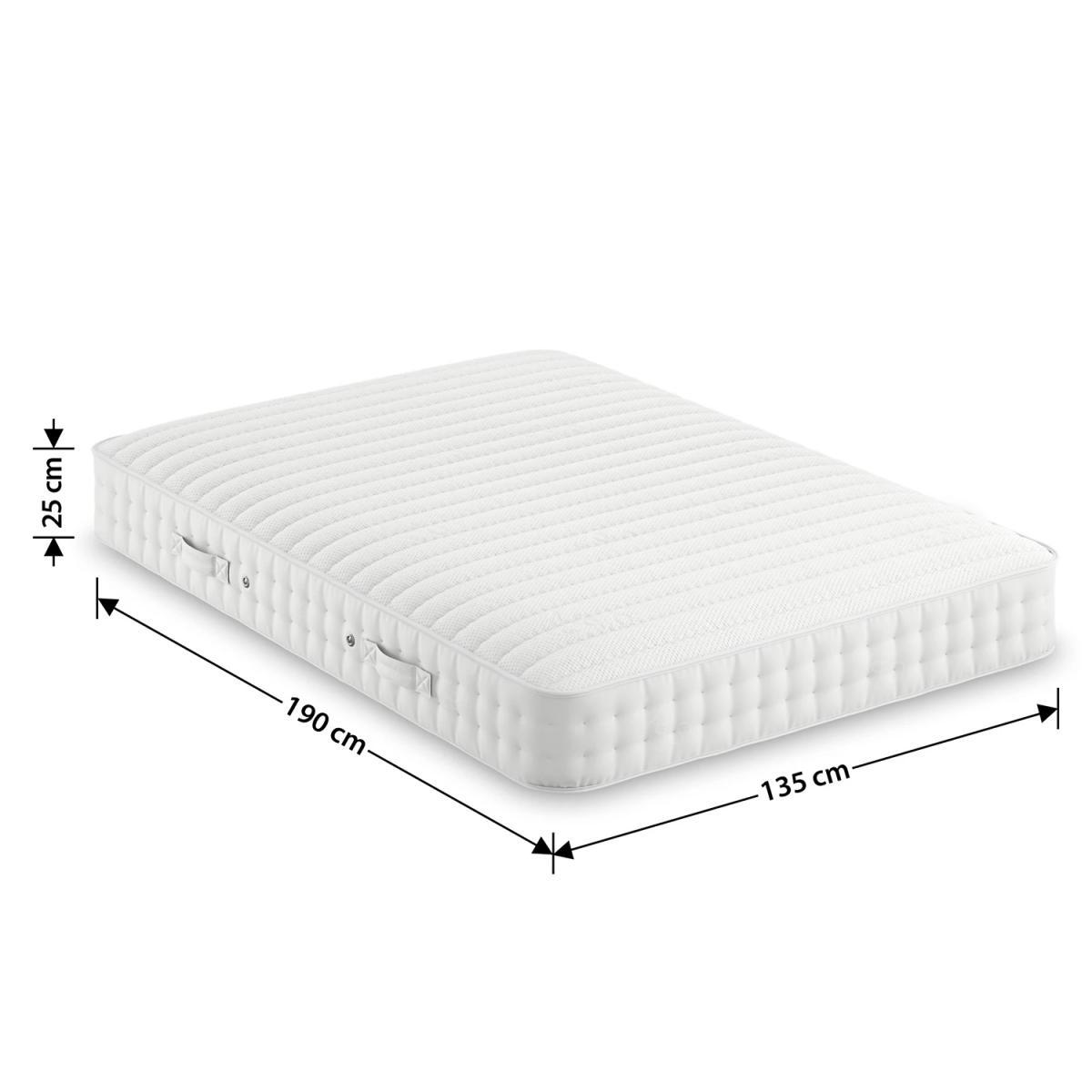 Memory Foam 750 Pocket Spring Firm Mattress - 5FT - White, White – image 5