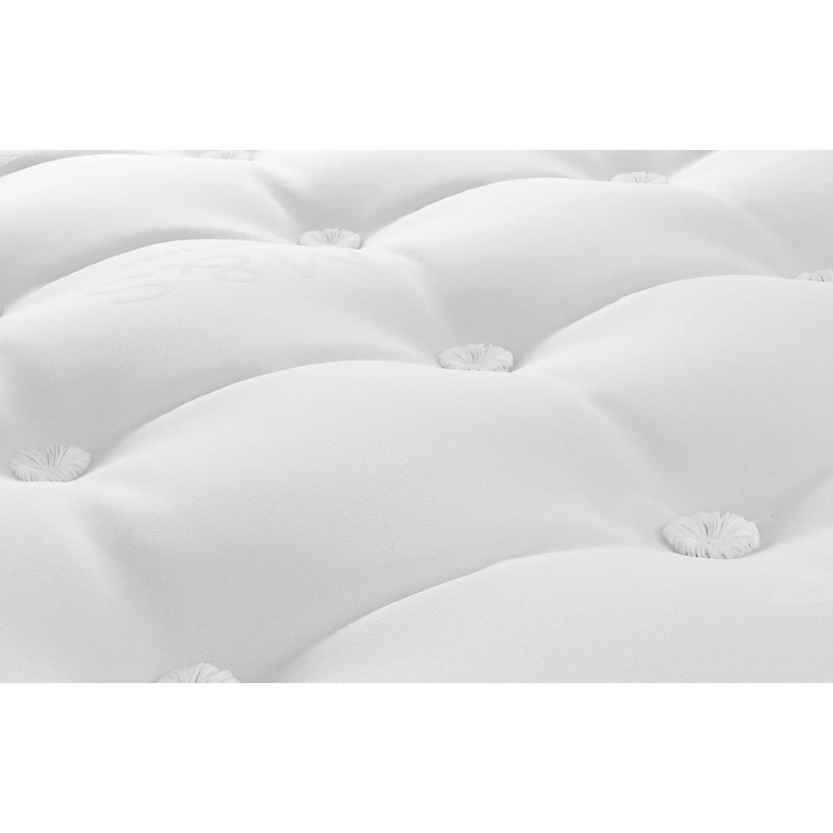 Pillowtop Lambswool 1700 Pocket Spring Medium Mattress - 4FT6 - White, White – image 4