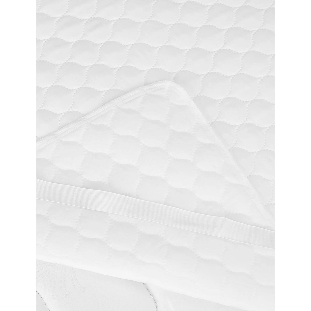 M&S Cosy & Light Mattress Protector - DBL - White, White – image 5
