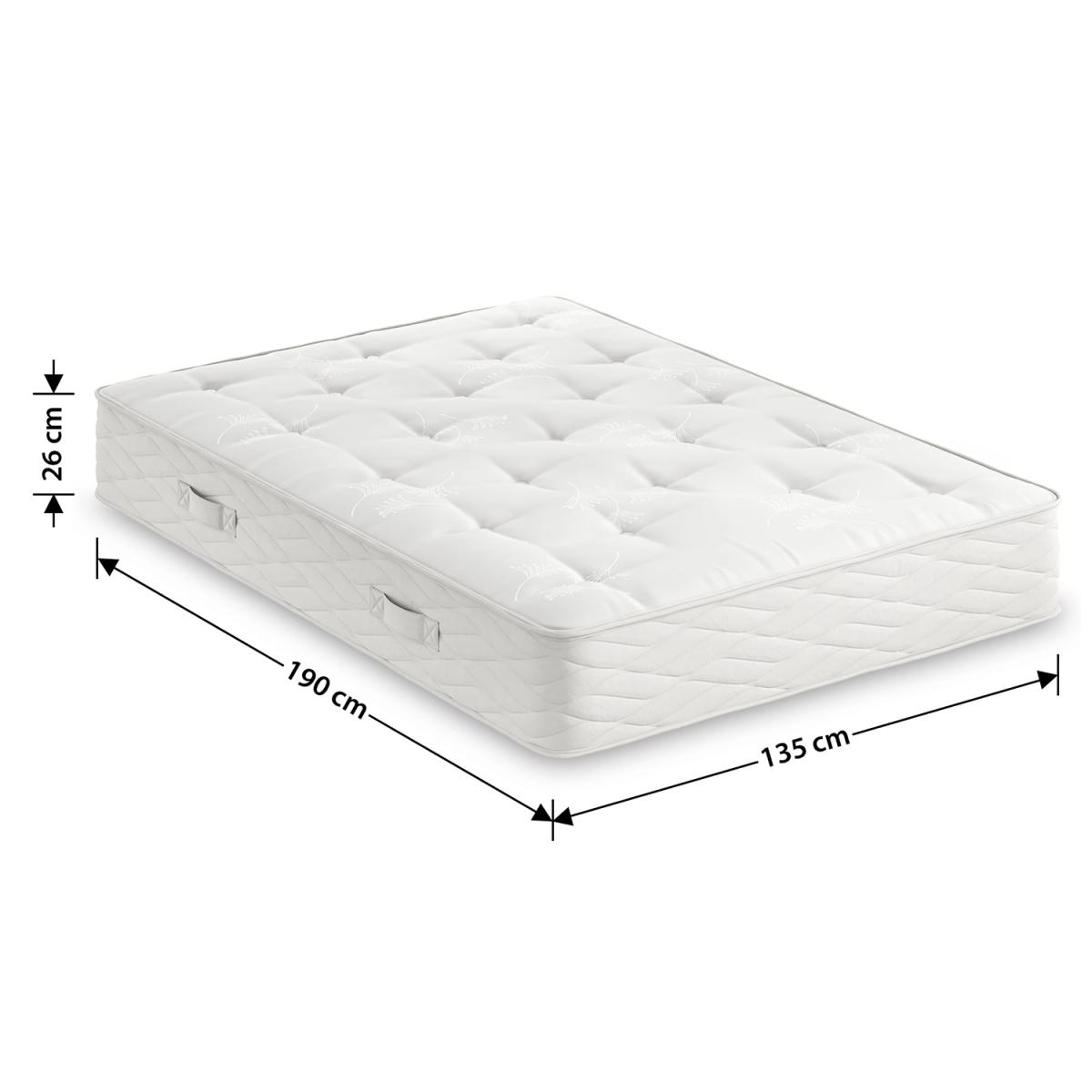M&S Ortho 1050 Pocket Sprung Firm Mattress - 5FT - White, White – image 5