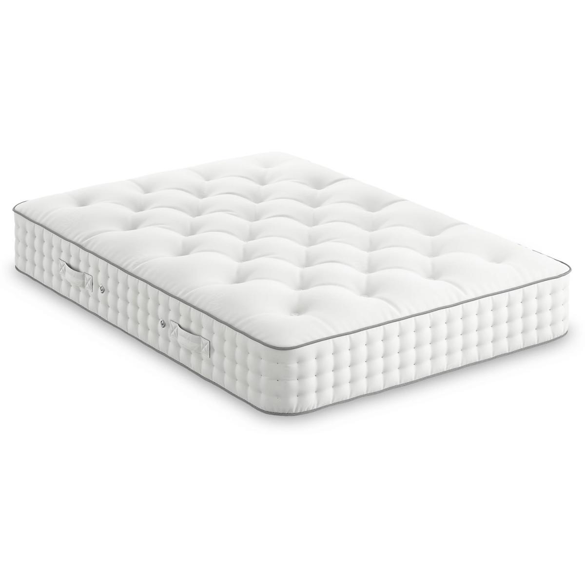 M&S Natural Wool 1500 Pocket Spring Firm Mattress - 4FT6 - White, White – image 3
