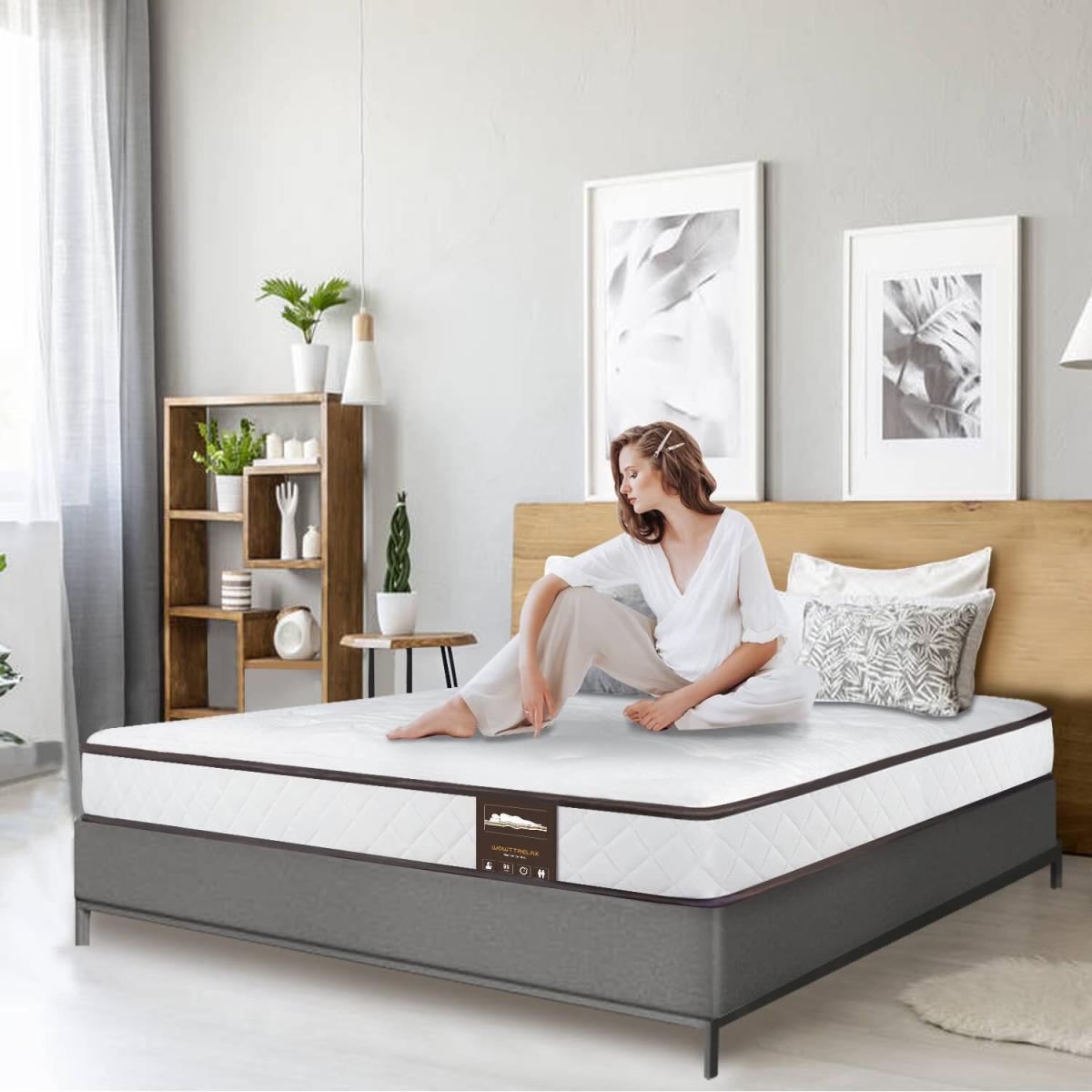 Hybrid Memory Foam Sprung Mattress - White / 20CM / 25.8kg – image 3