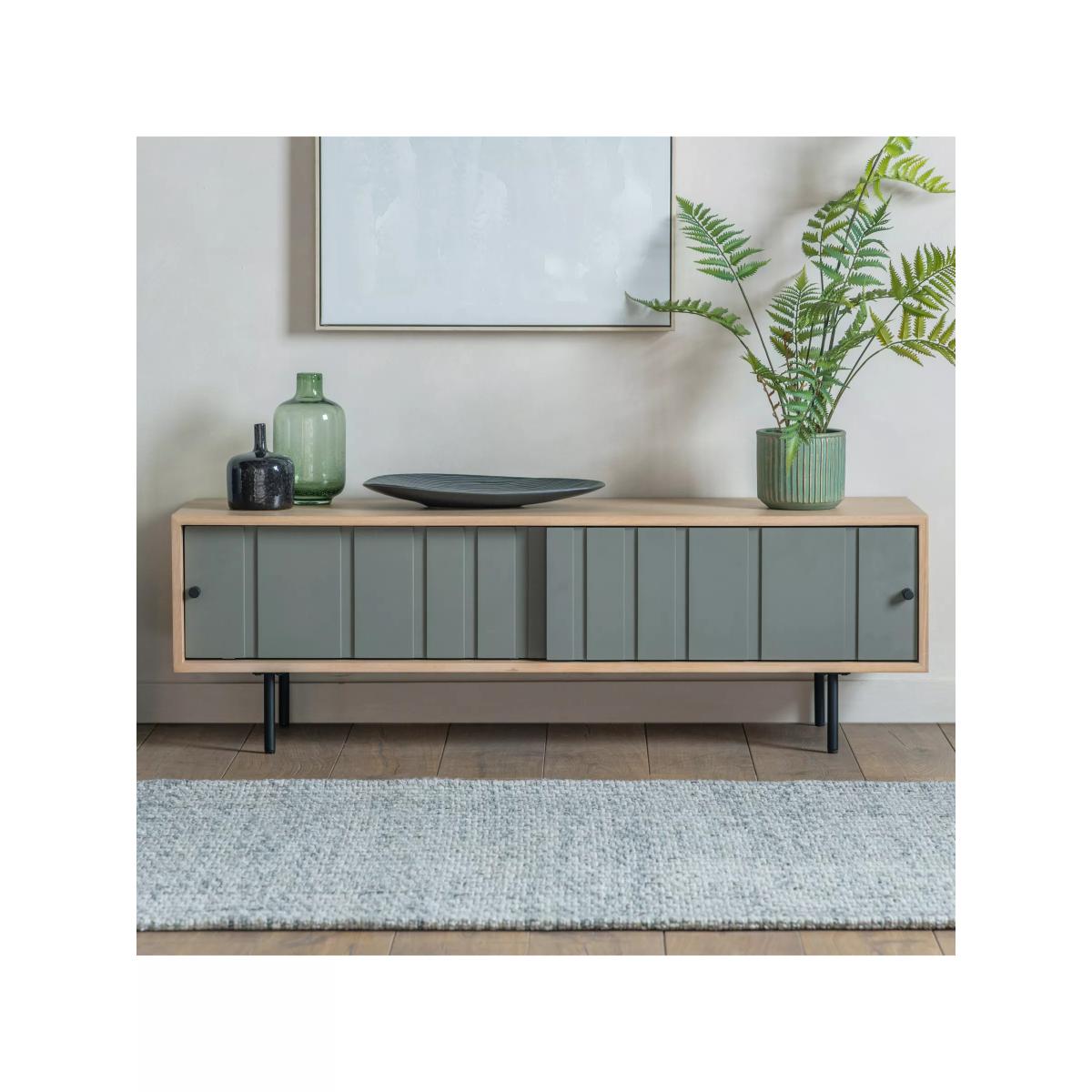 Gallery Direct Bexwell TV Stand for TVs up to 75, Grey – image 2