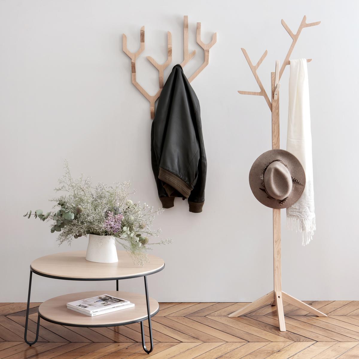 Ambroise Wall coat rack - / L 56 x H 68 cm - Oak by Hartô Natural wood – image 4