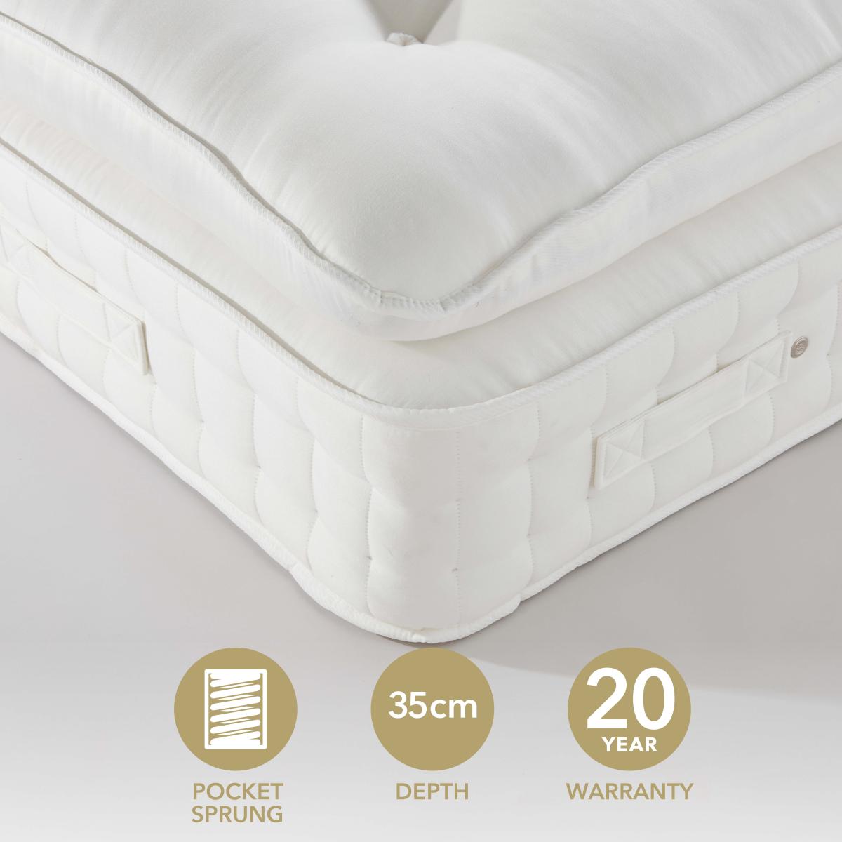 Dorma Sumptuous Pillow Top Mattress White – image 2