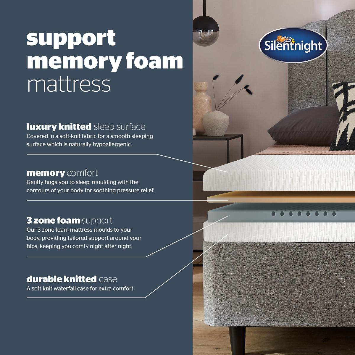 Silentnight Support Memory Foam Mattress – image 10
