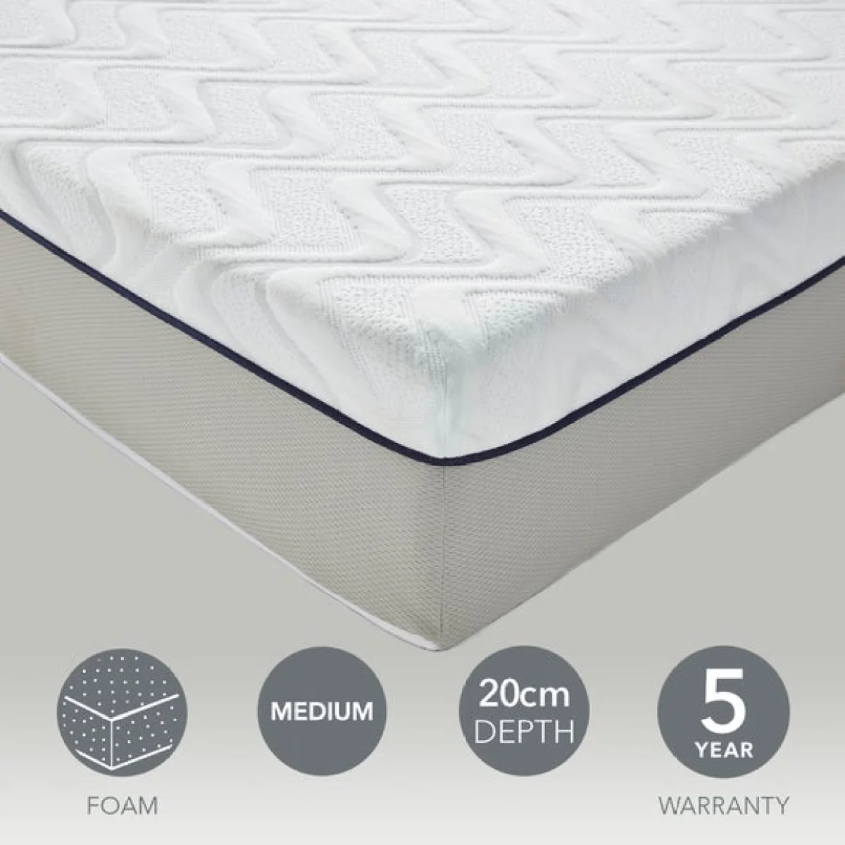 Return - Comfortzone Gel Memory Foam Mattress, Single – image 2