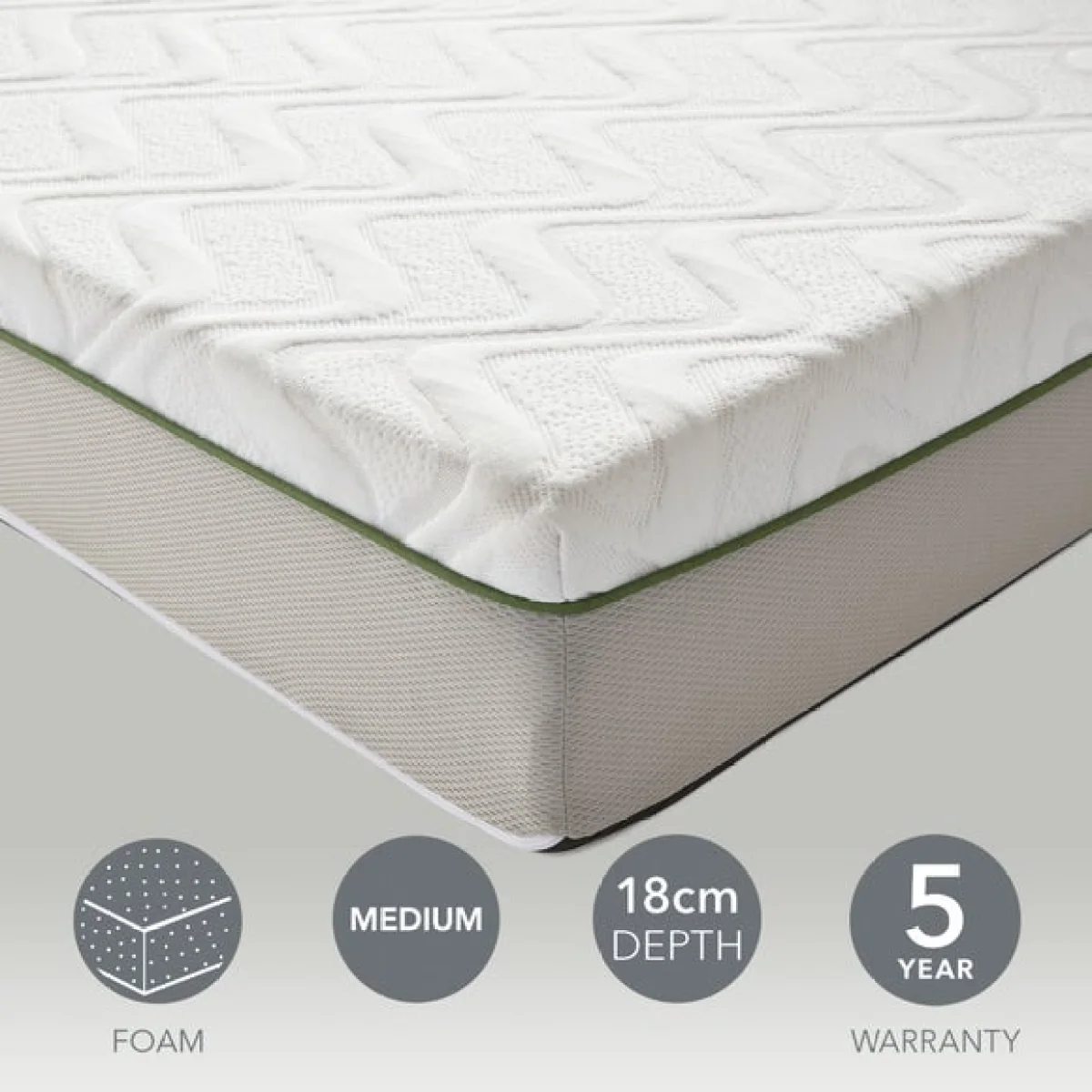 Return - Comfortzone Memory Foam Rolled Mattress, Small Double – image 2