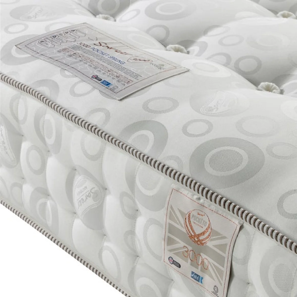 Pocketo Medium Firm 3000 Pocket Sprung Mattress Grey – image 3