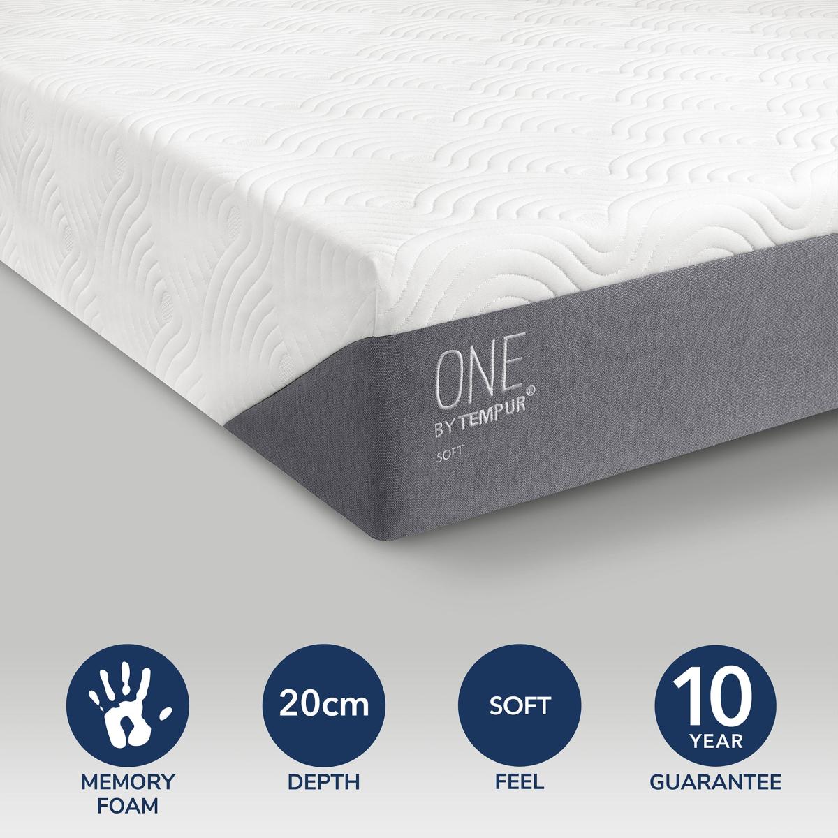 Tempur One Soft Memory Foam Mattress Grey – image 2