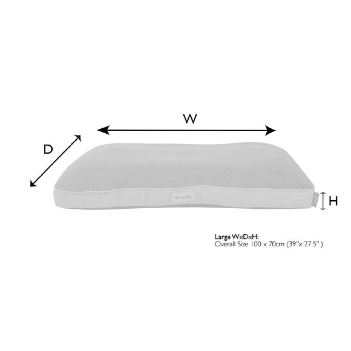 Scruffs Harvard Memory Foam Orthopaedic Mattress Graphite (Grey) – image 6