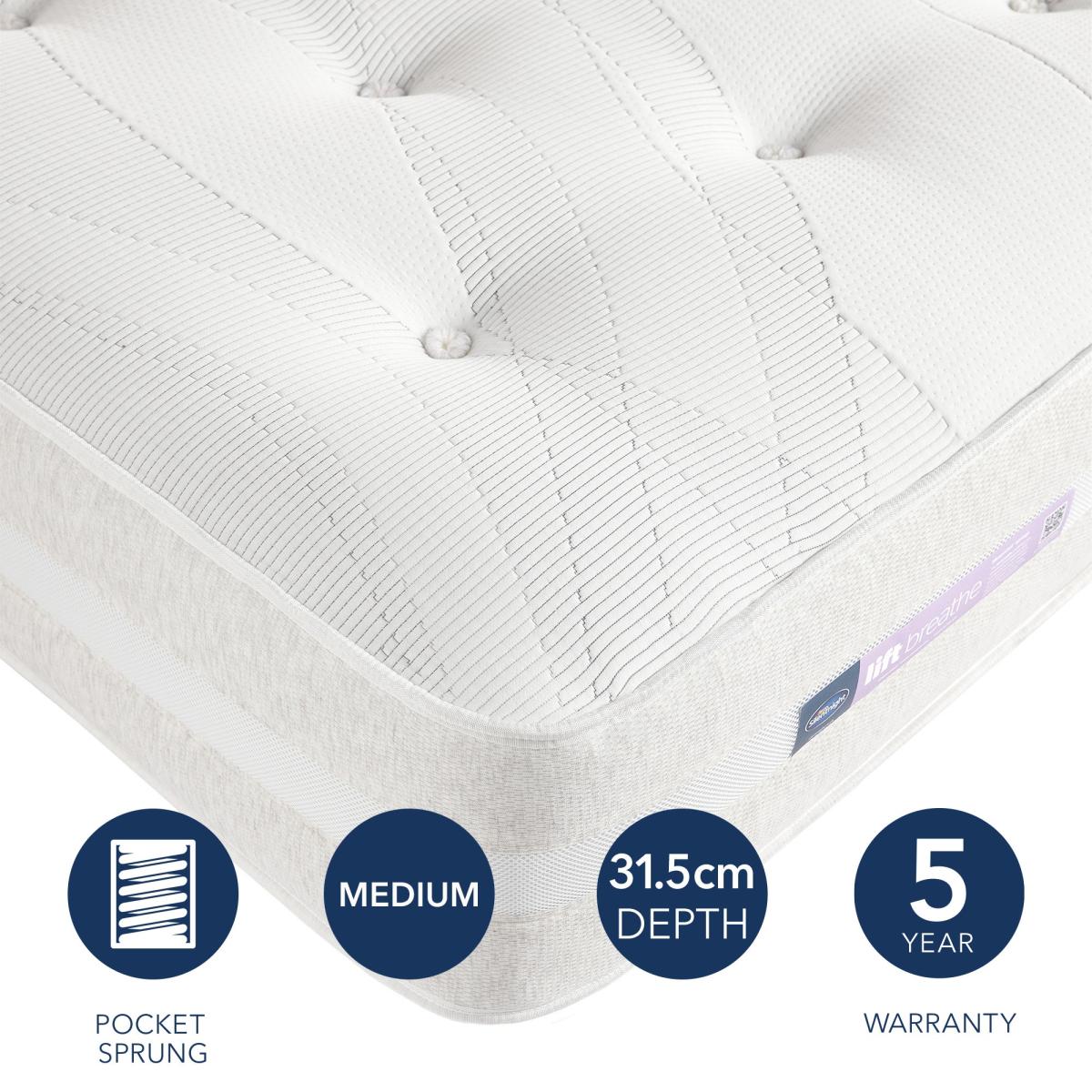 Silentnight Lift Breathe Mattress White – image 2
