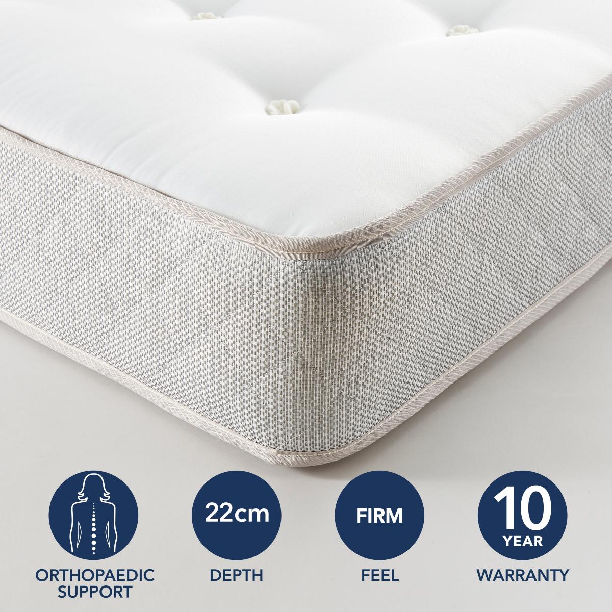 Return - Fogarty Firm Open Coil Mattress, Kingsize – image 2