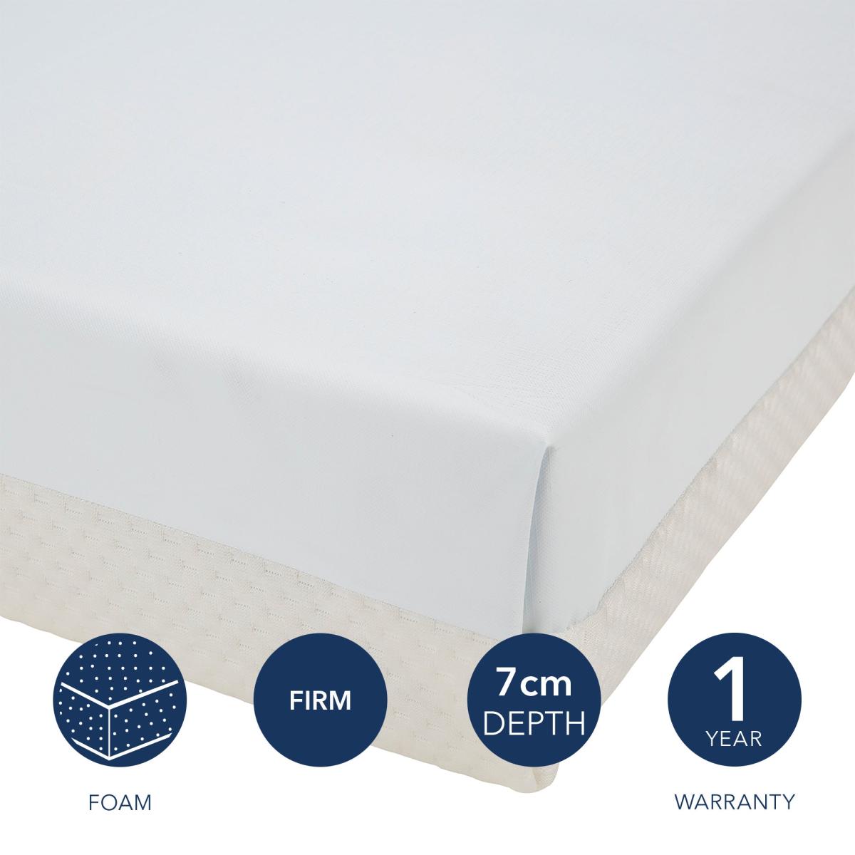 CuddleCo Lullaby Hypoallergenic Bamboo Foam Mattress White – image 2