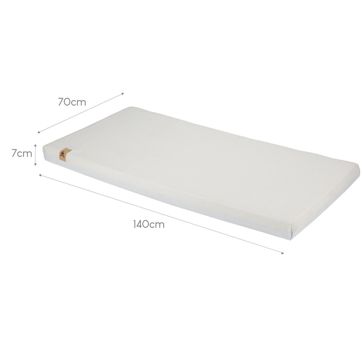 CuddleCo Lullaby Hypoallergenic Bamboo Foam Mattress White – image 4