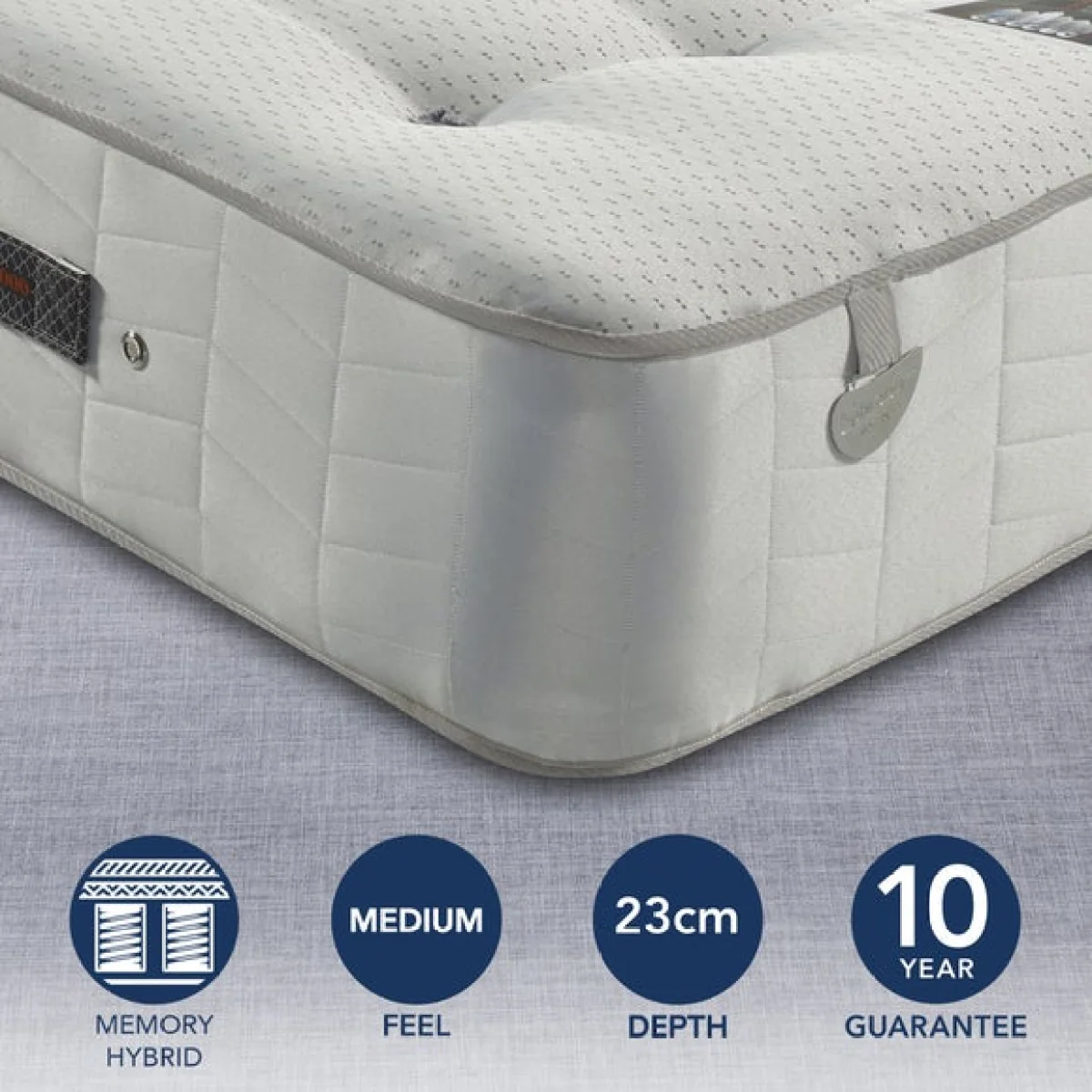 Pocketo Medium Firm 1000 Memory Mattress White – image 2