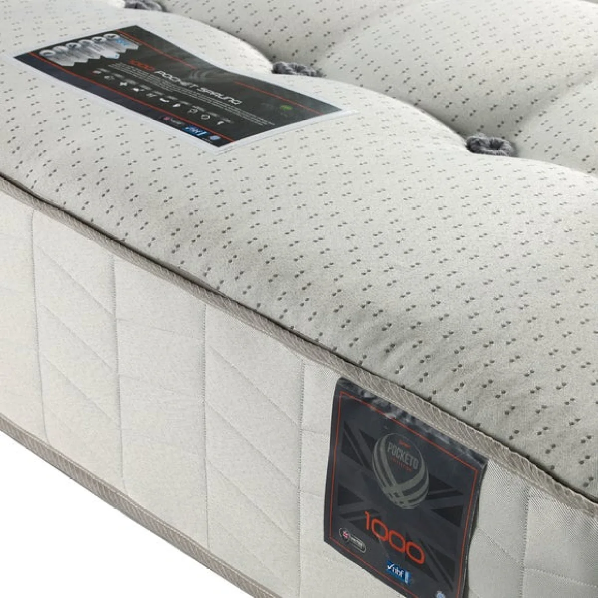Pocketo Medium Firm 1000 Memory Mattress White – image 3