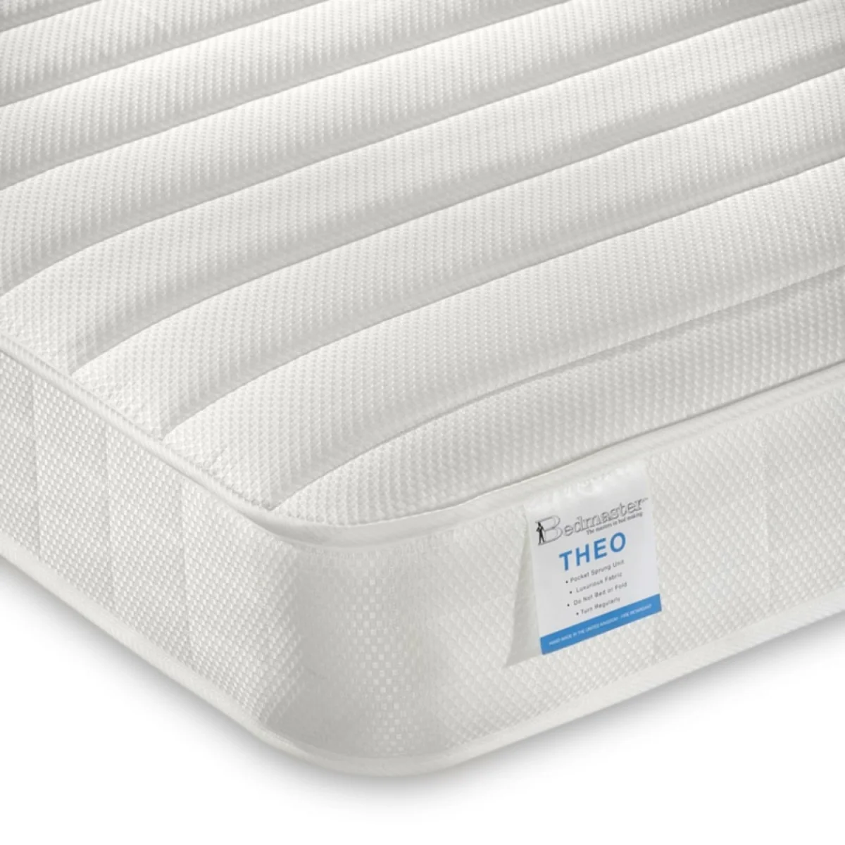 Small Double & Single Theo Deluxe Pocket Sprung Mattress - Medium Firmness – image 2
